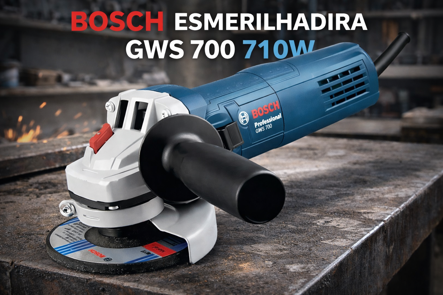 Esmerilhadeira Bosch GWS 700 é Potente