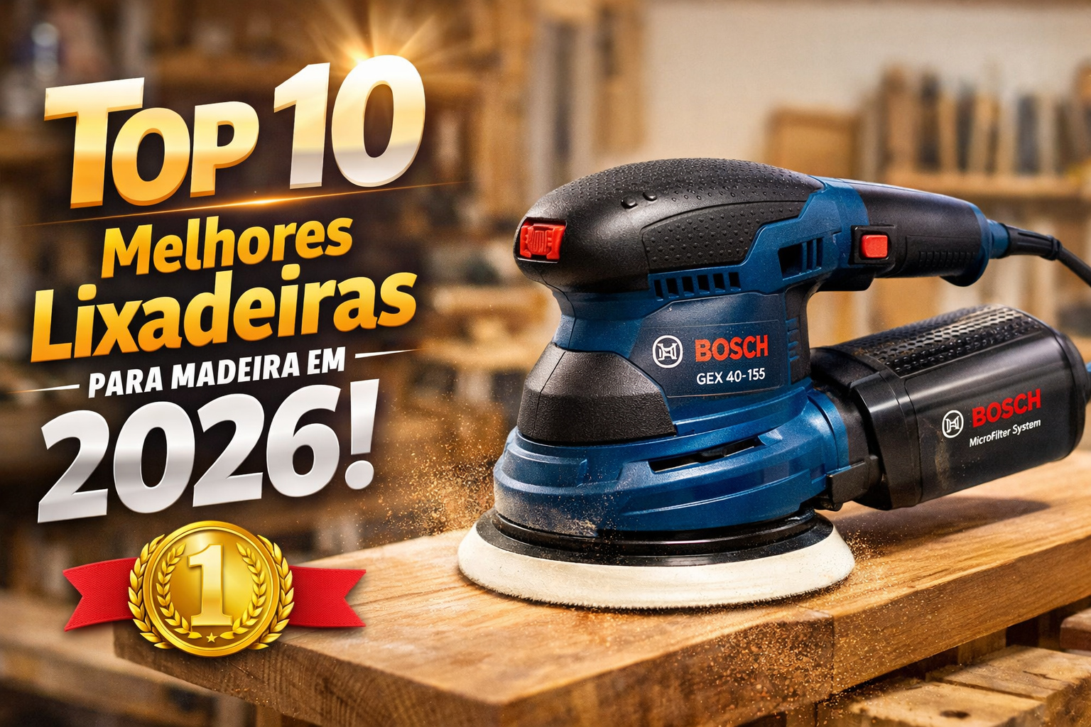 Top 10 melhores lixadeiras para madeira em 2026