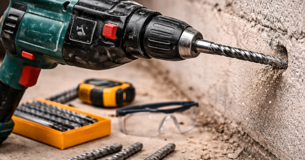 Furadeira não fura concreto