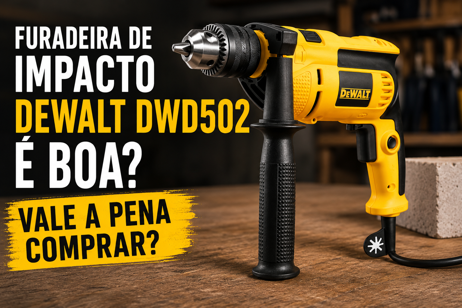 Furadeira de Impacto Dewalt DWD502 é boa? Vale a pena comprar?
